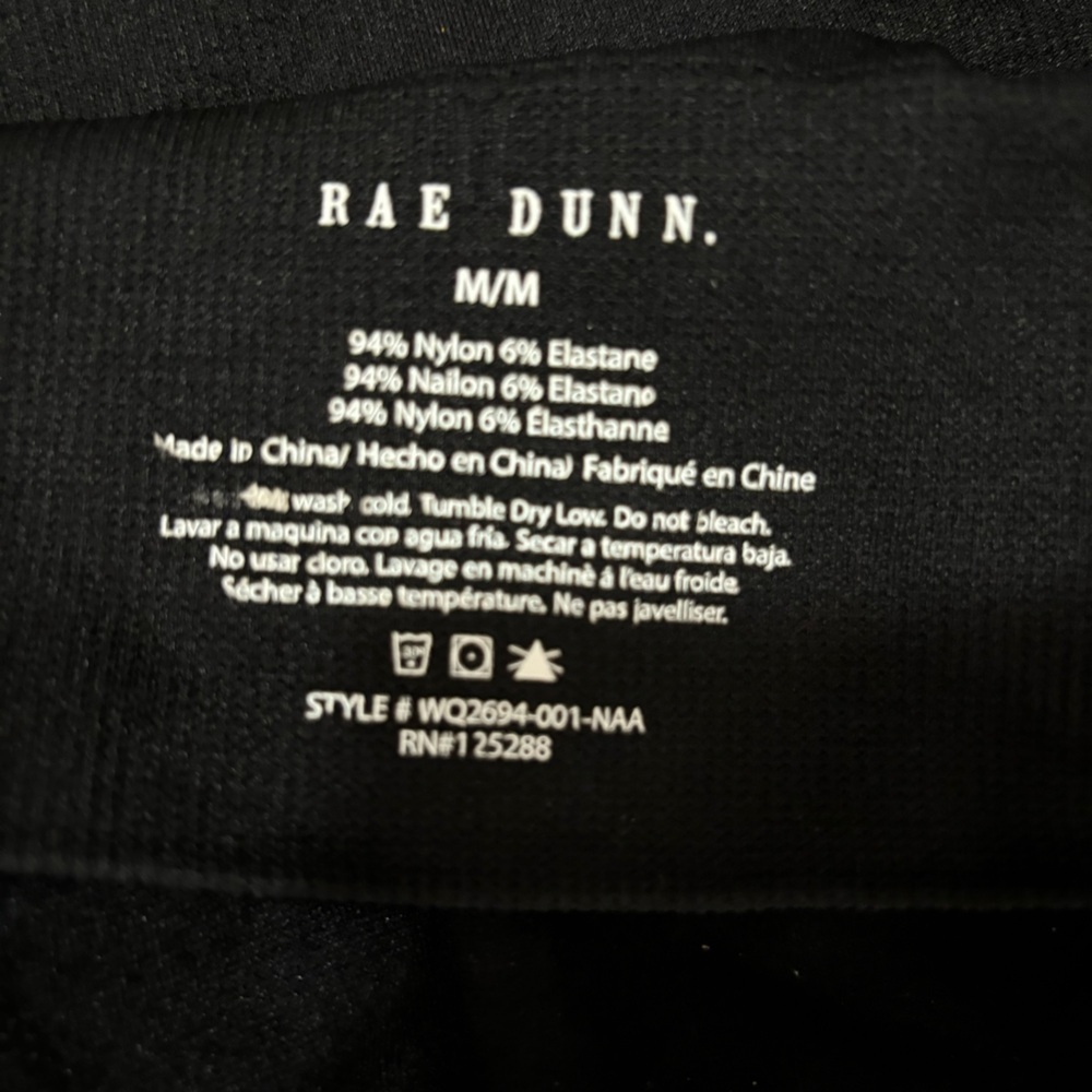 Rae Dunn “Sweat” Strappy Stretch Sports Bra - Picture 2 of 5